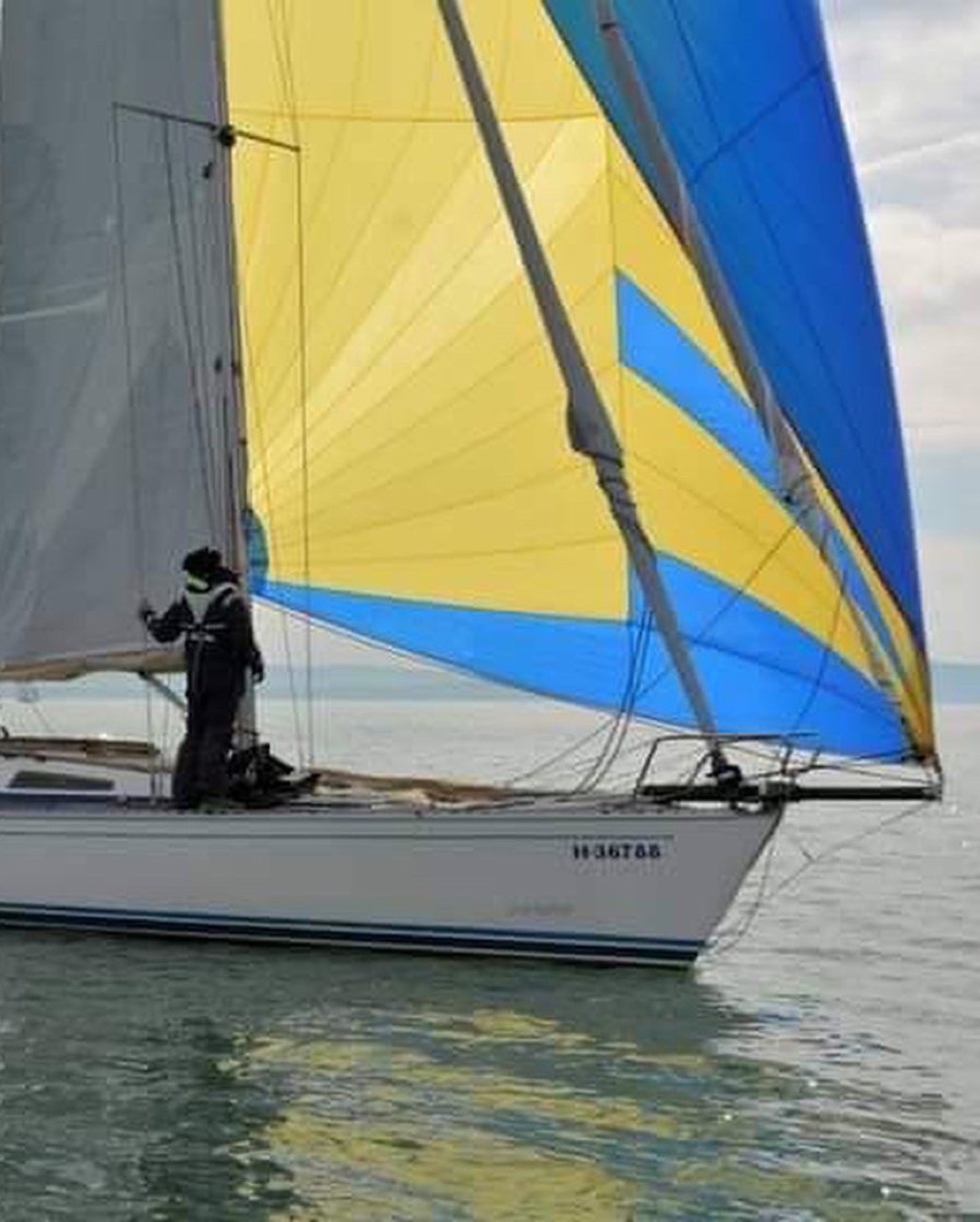 Sailing on Lake Balaton aboard Jackpot