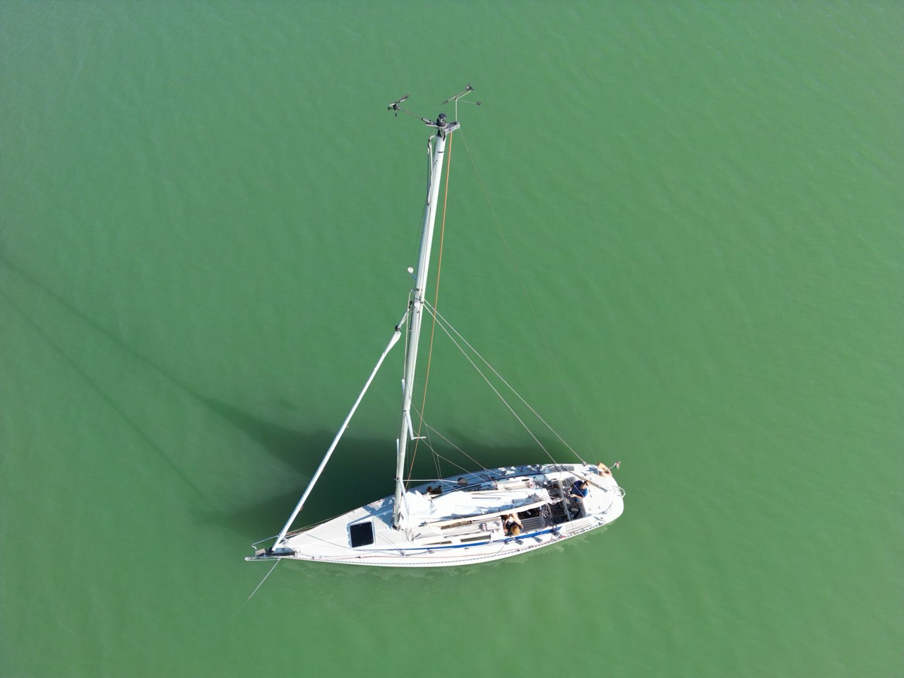 Sailing on Lake Balaton aboard Jackpot