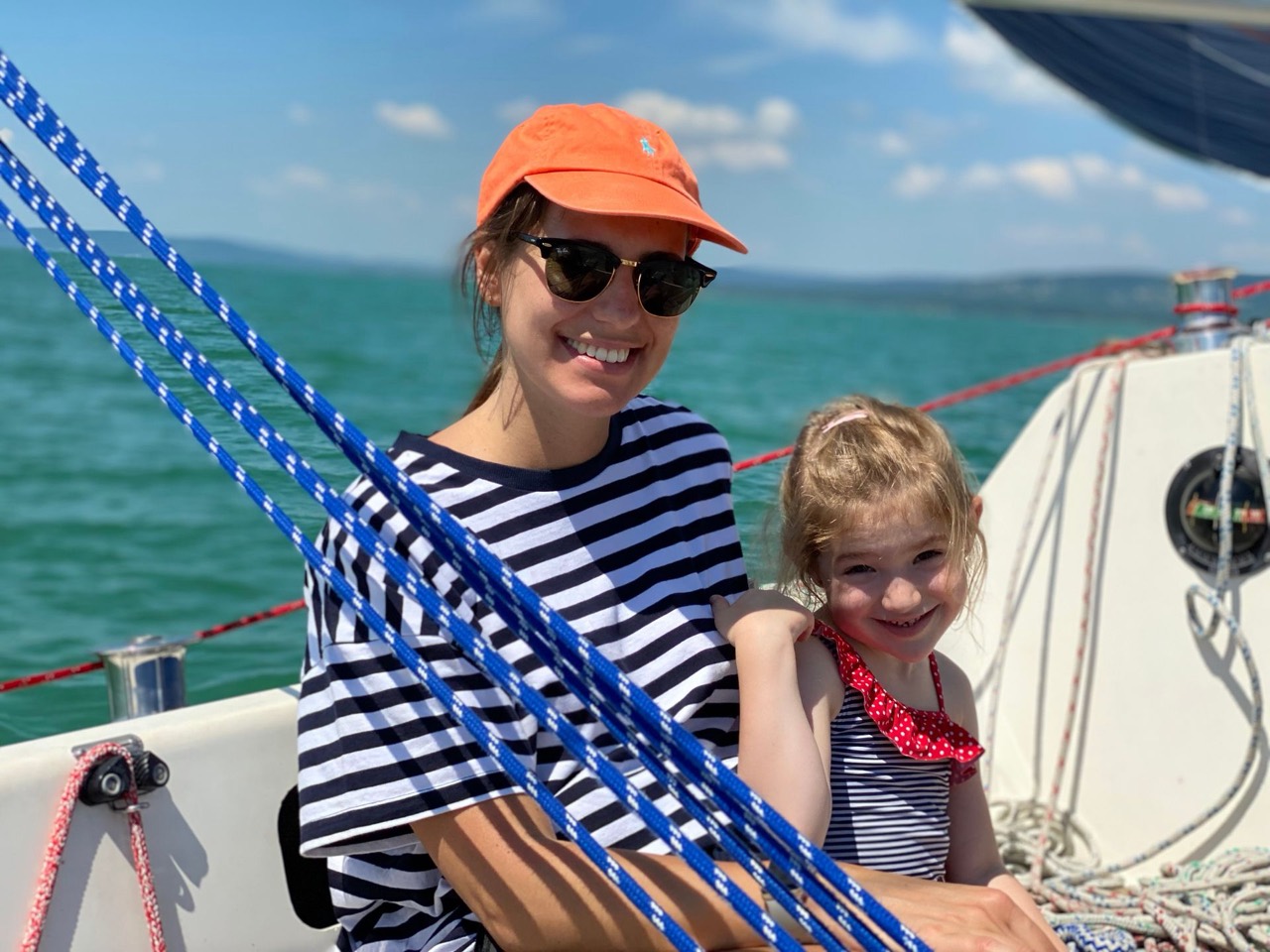 Sailing on Lake Balaton aboard Jackpot