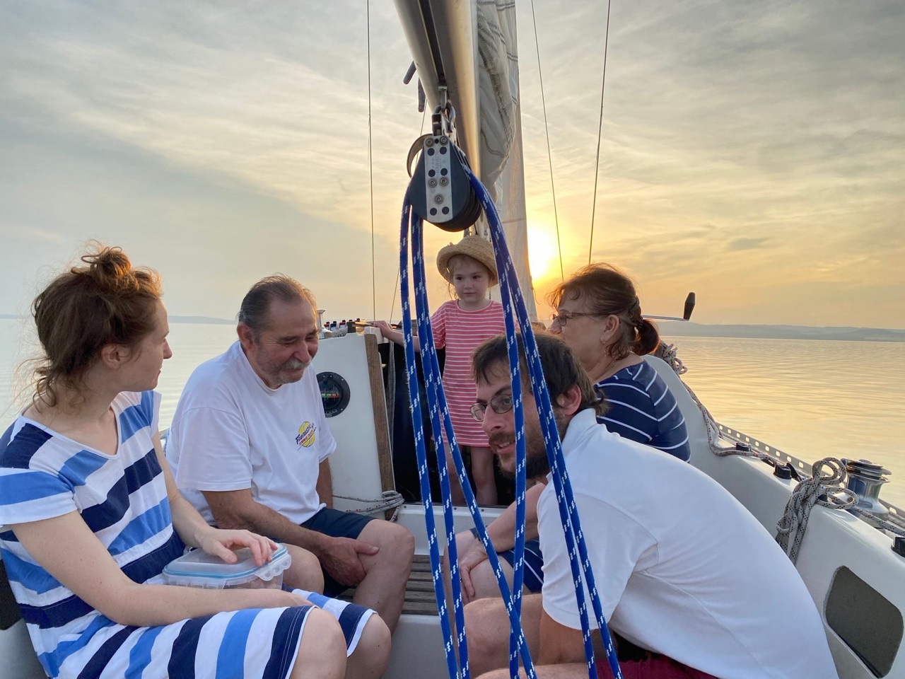 Sailing on Lake Balaton aboard Jackpot