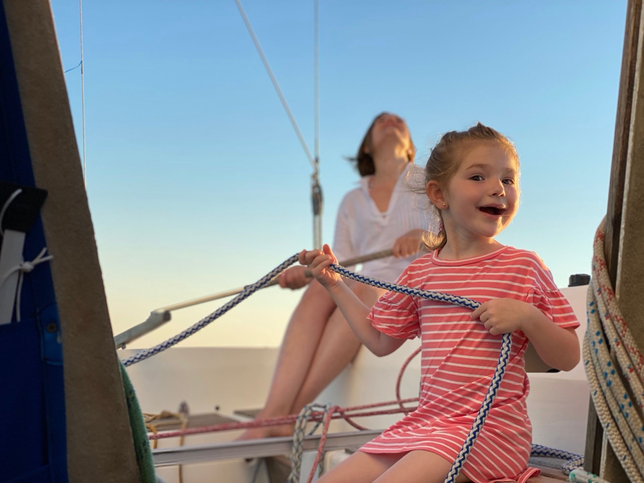 Sailing on Lake Balaton aboard Jackpot