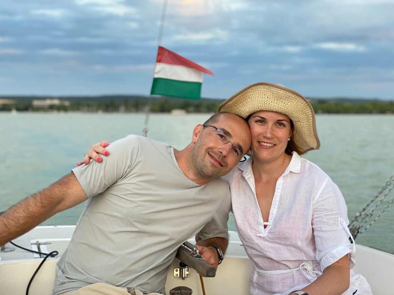 Sailing on Lake Balaton aboard Jackpot