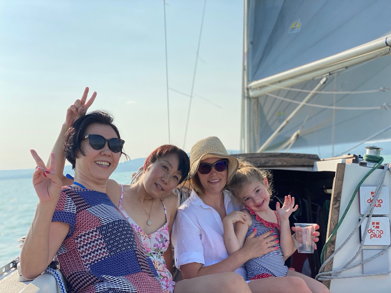 Sailing on Lake Balaton aboard Jackpot