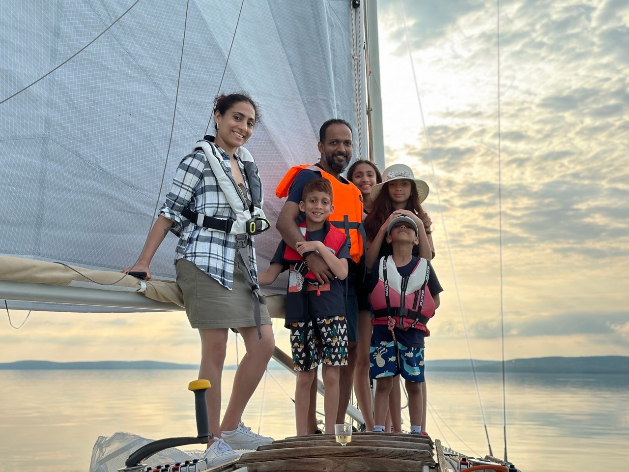 Sailing on Lake Balaton aboard Jackpot