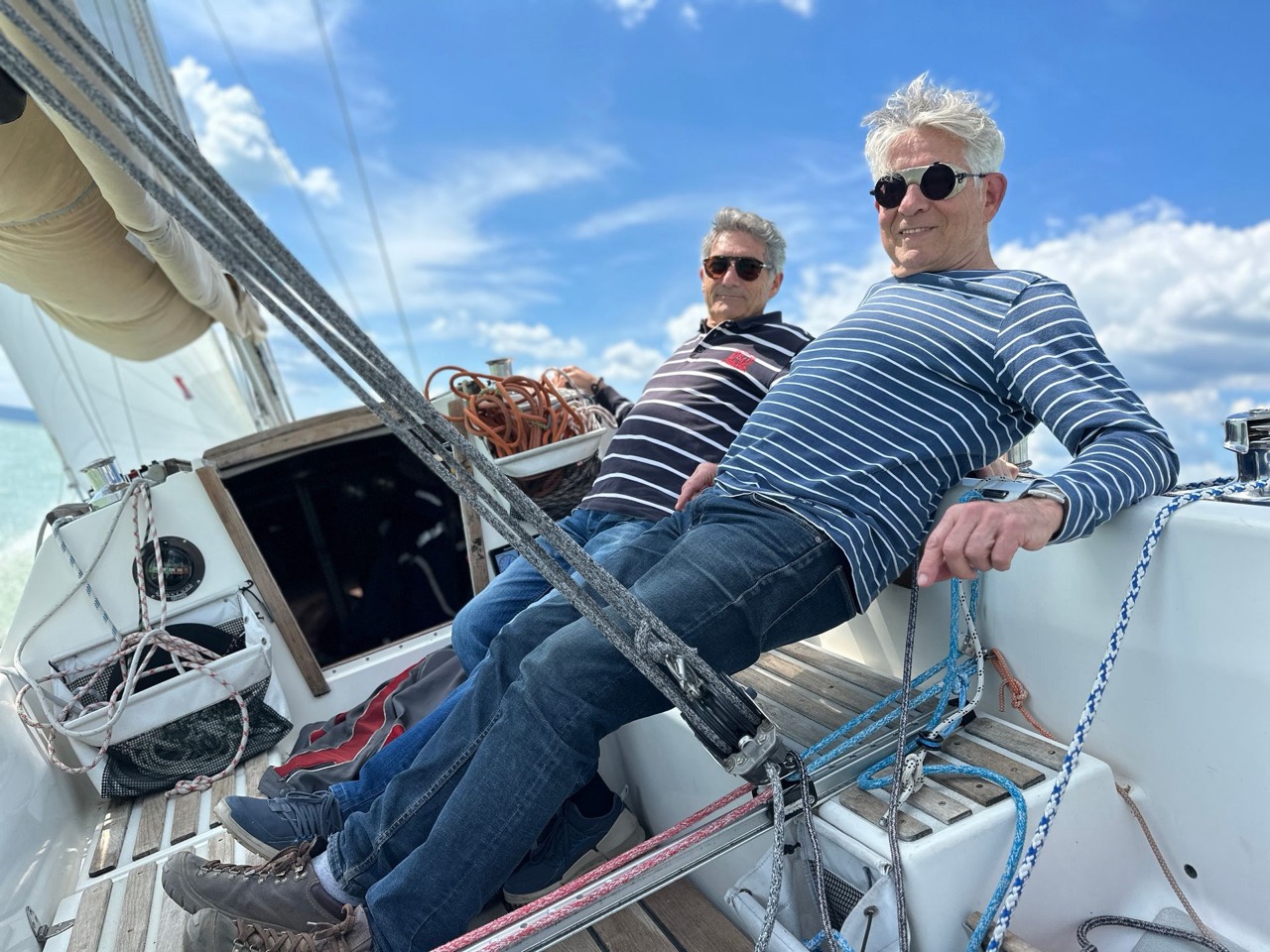 Sailing on Lake Balaton aboard Jackpot