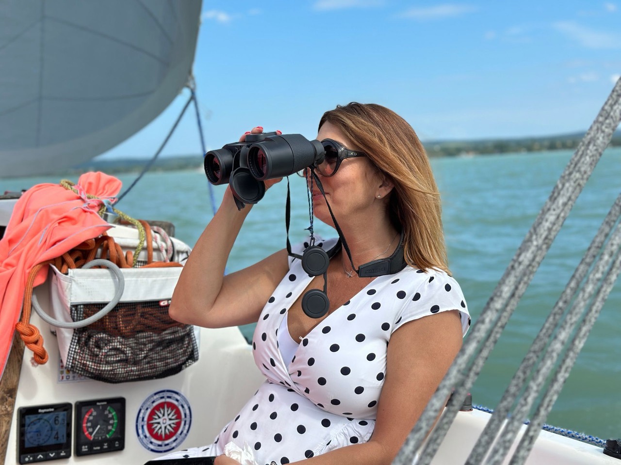 Sailing on Lake Balaton aboard Jackpot