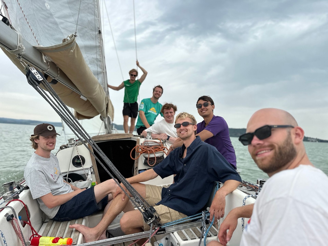 Sailing on Lake Balaton aboard Jackpot