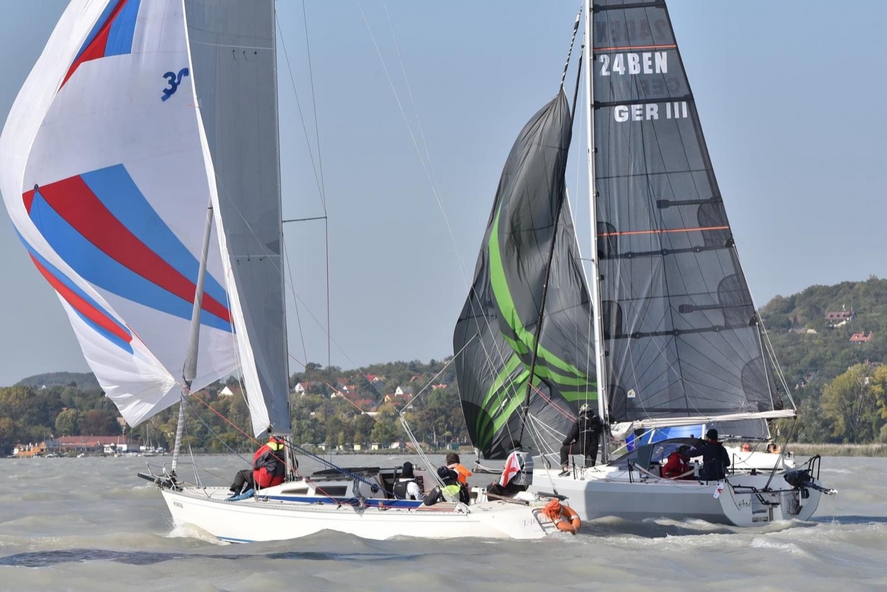 Sailing on Lake Balaton aboard Jackpot
