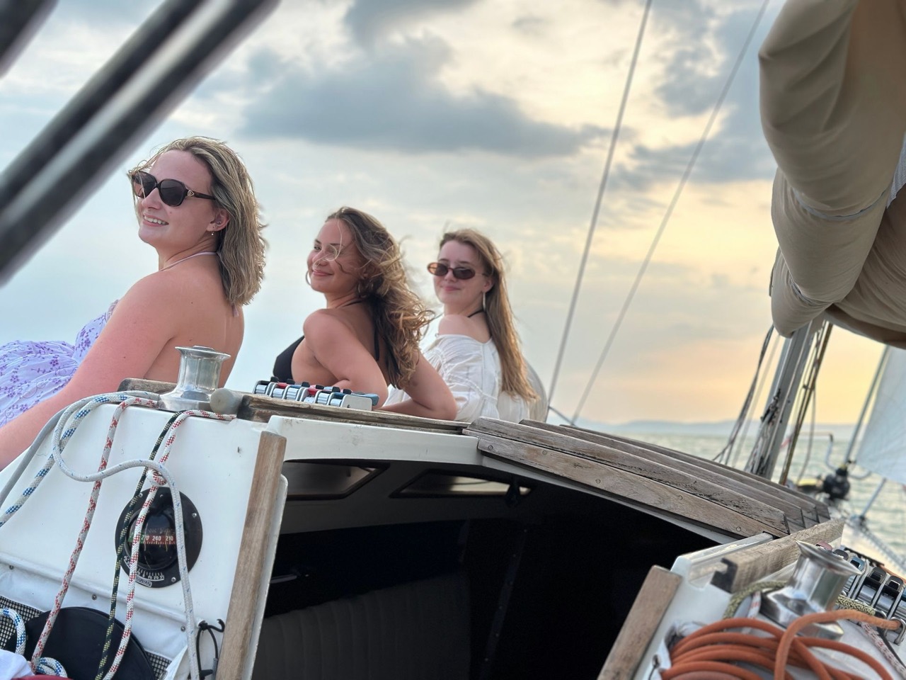 Sailing on Lake Balaton aboard Jackpot