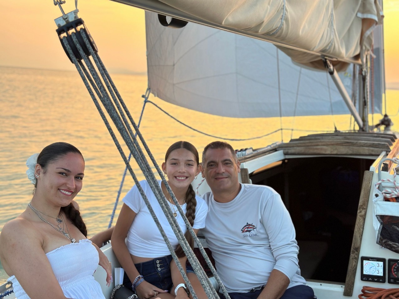 Sailing on Lake Balaton aboard Jackpot