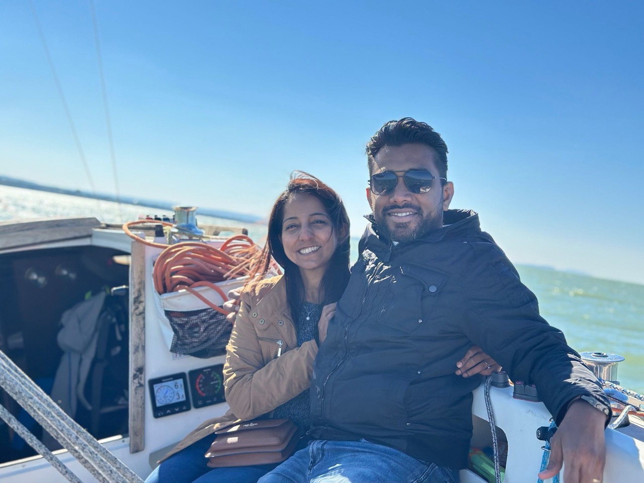 Sailing on Lake Balaton aboard Jackpot