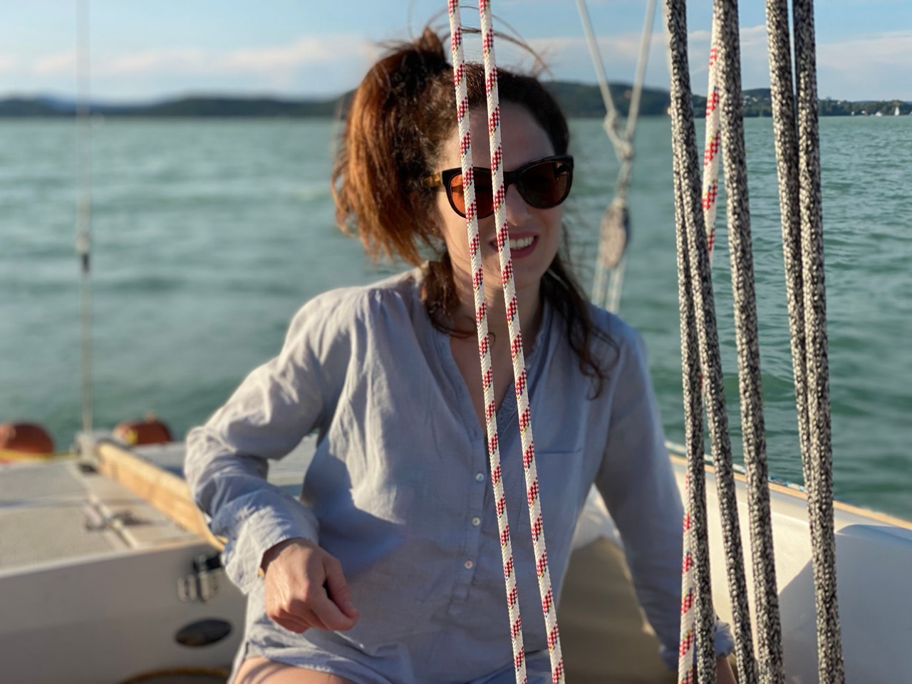 Sailing on Lake Balaton aboard Jackpot