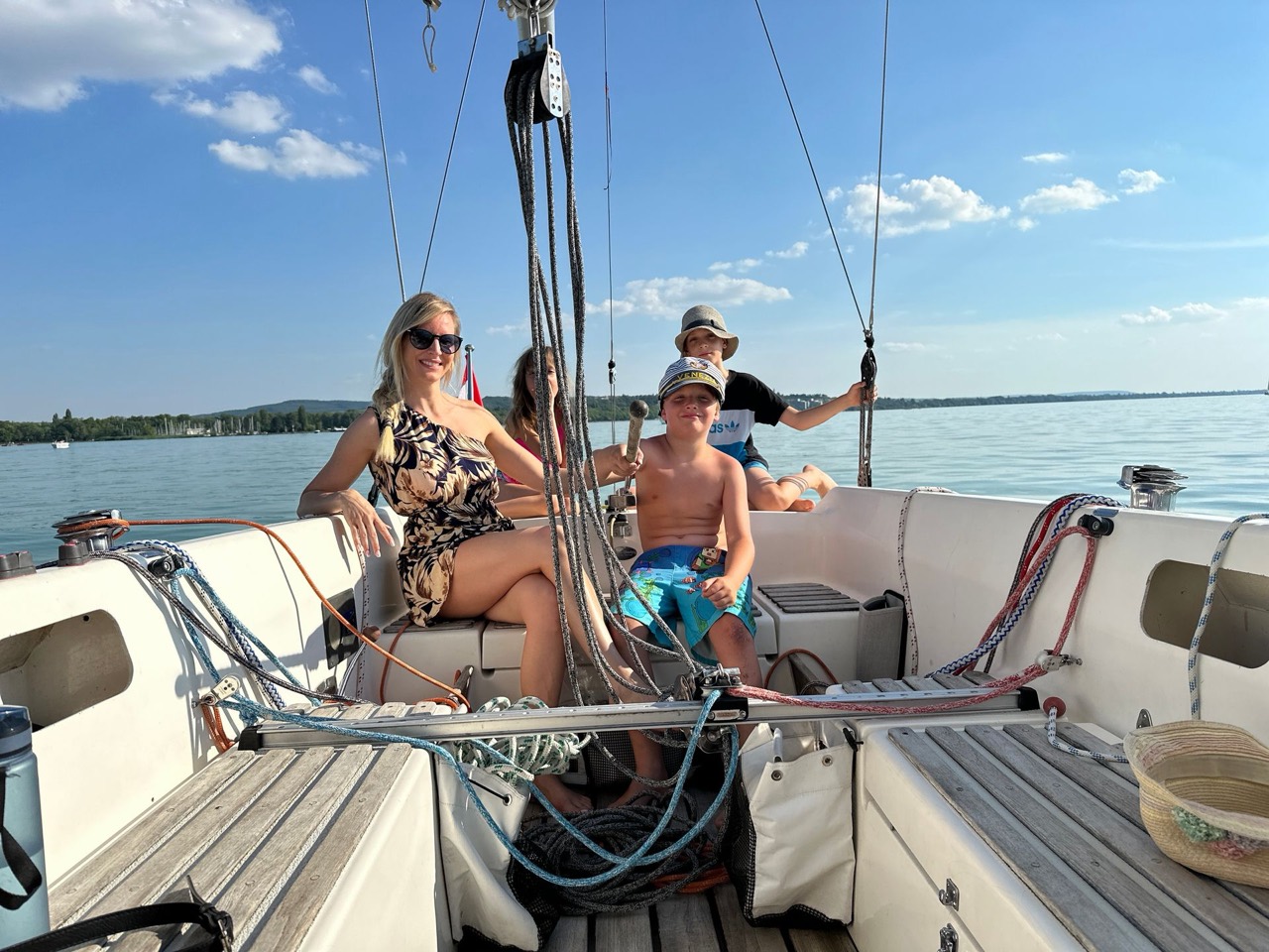 Sailing on Lake Balaton aboard Jackpot