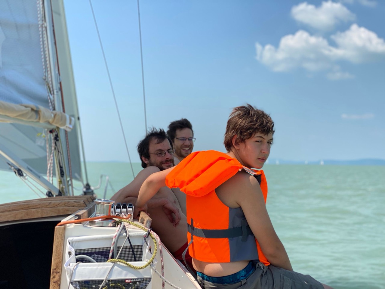 Sailing on Lake Balaton aboard Jackpot