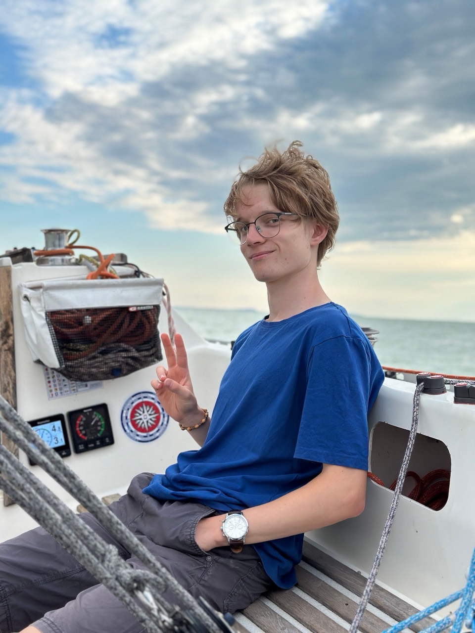 Sailing on Lake Balaton aboard Jackpot