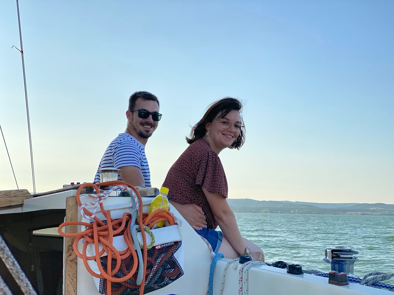 Sailing on Lake Balaton aboard Jackpot