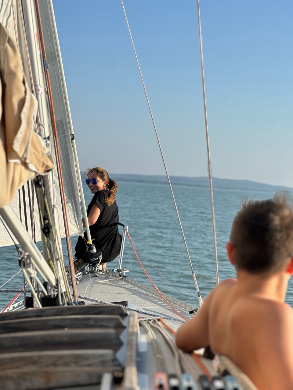 Sailing on Lake Balaton aboard Jackpot