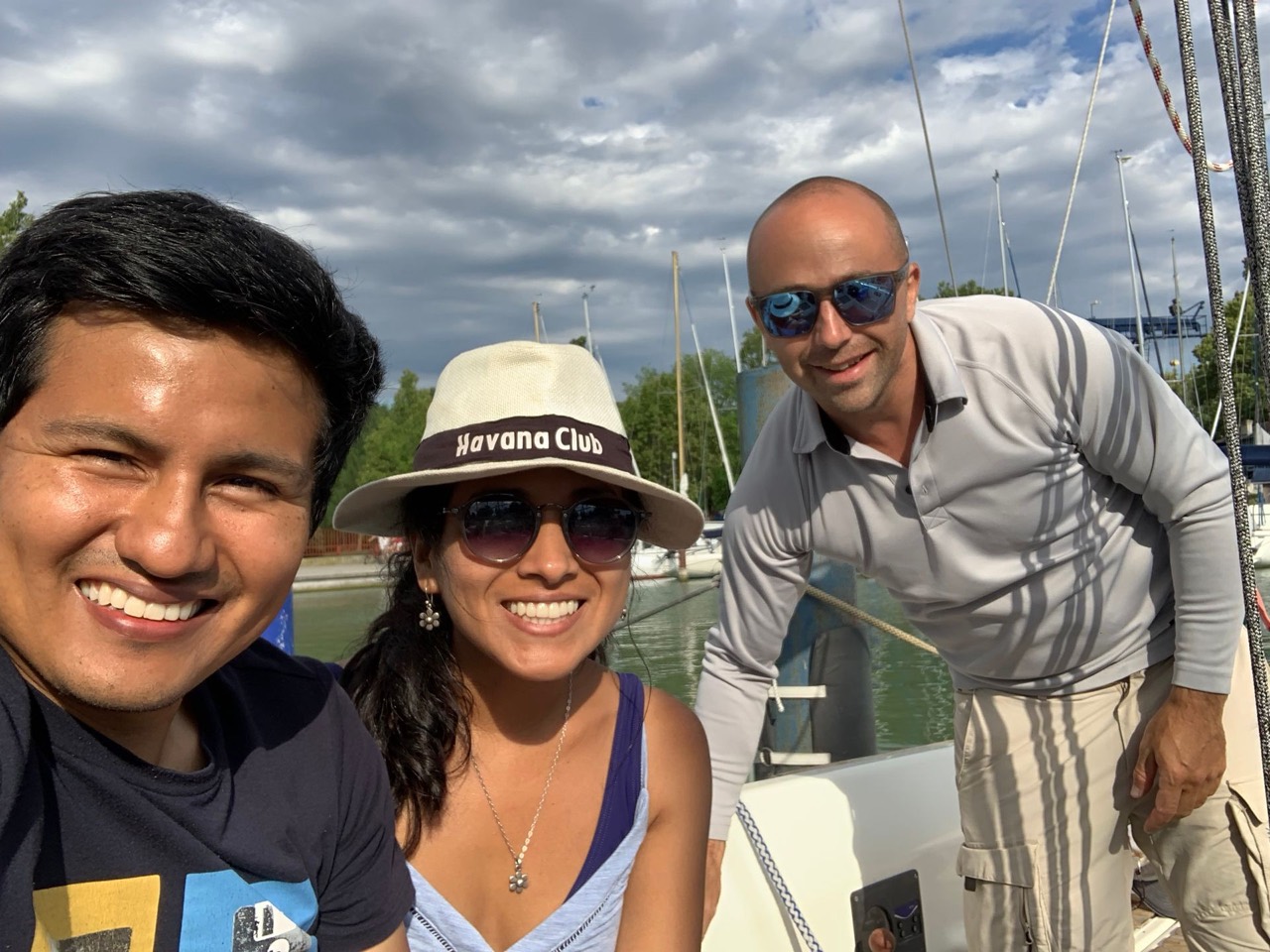 Sailing on Lake Balaton aboard Jackpot
