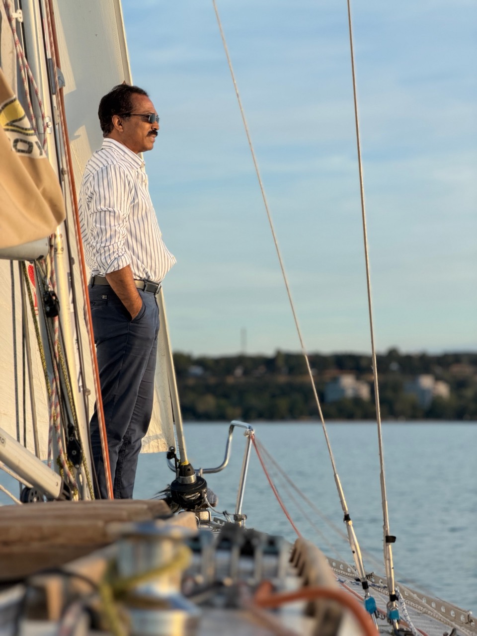 Sailing on Lake Balaton aboard Jackpot